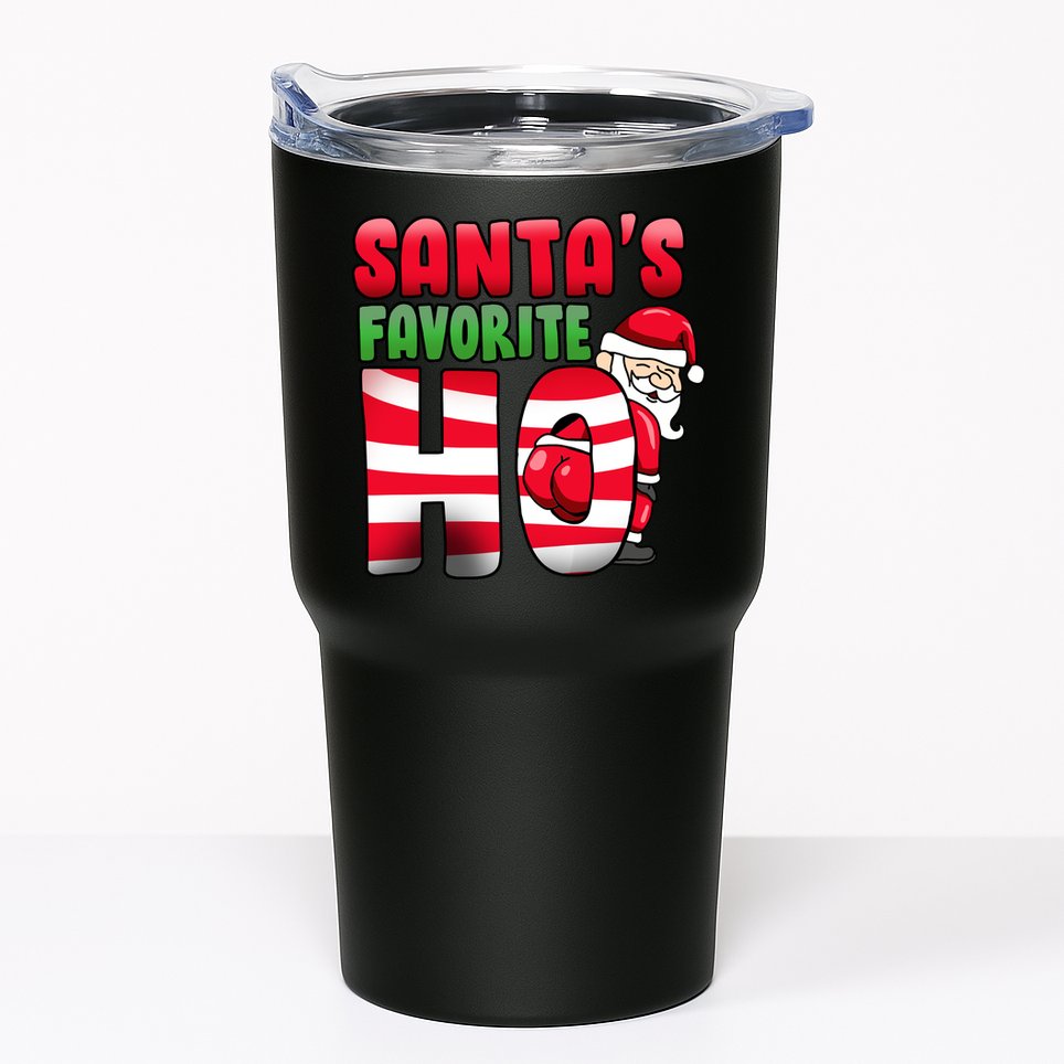 Santa's Favorite Ho Funny X-Mas Tumbler