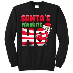 Santa's Favorite Ho Funny X-Mas Tall Sweatshirt