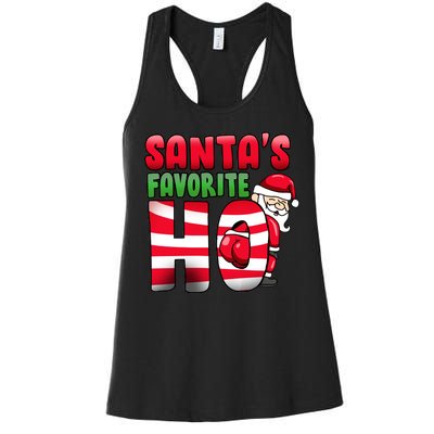 Santa's Favorite Ho Funny X-Mas Women's Racerback Tank