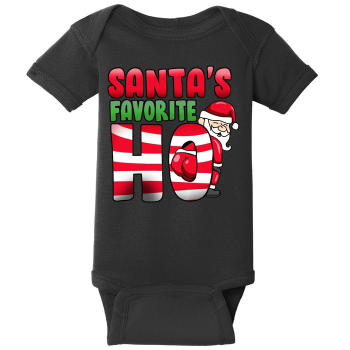 Santa's Favorite Ho Funny X-Mas Baby Bodysuit