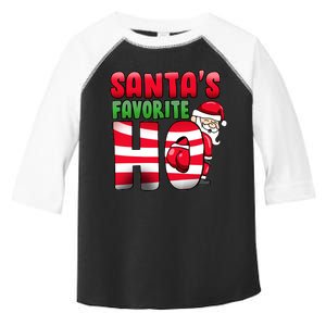 Santa's Favorite Ho Funny X-Mas Toddler Fine Jersey T-Shirt