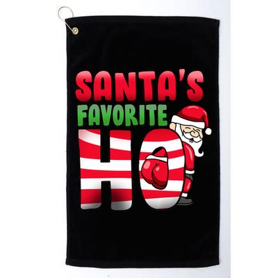 Santa's Favorite Ho Funny X-Mas Platinum Collection Golf Towel