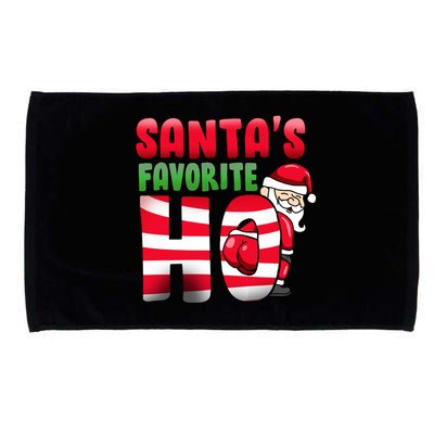 Santa's Favorite Ho Funny X-Mas Microfiber Hand Towel