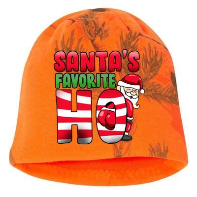 Santa's Favorite Ho Funny X-Mas Kati - Camo Knit Beanie