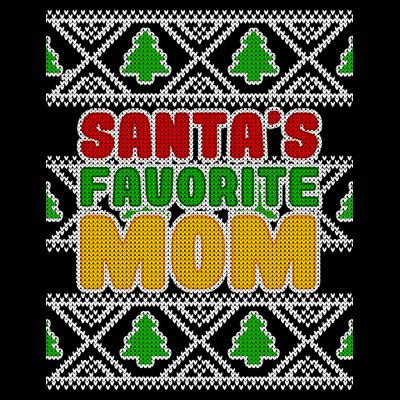 Santa's Favorite Mom Ugly Sweater T-Shirt
