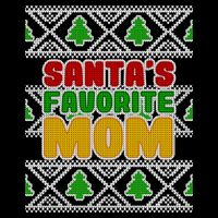 Santa's Favorite Mom Ugly Sweater Impact Tech Backpack