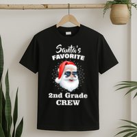 Santa's Favorite Second Grade Crew Christmas T-Shirt
