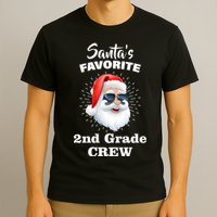 Santa's Favorite Second Grade Crew Christmas T-Shirt