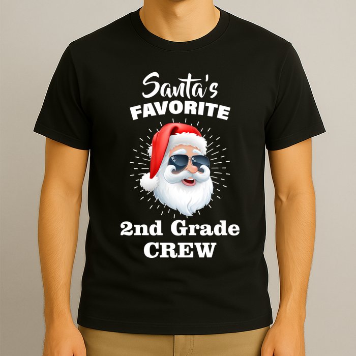 Santa's Favorite Second Grade Crew Christmas T-Shirt