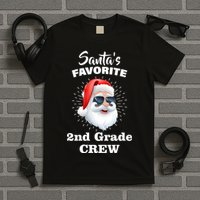 Santa's Favorite Second Grade Crew Christmas T-Shirt