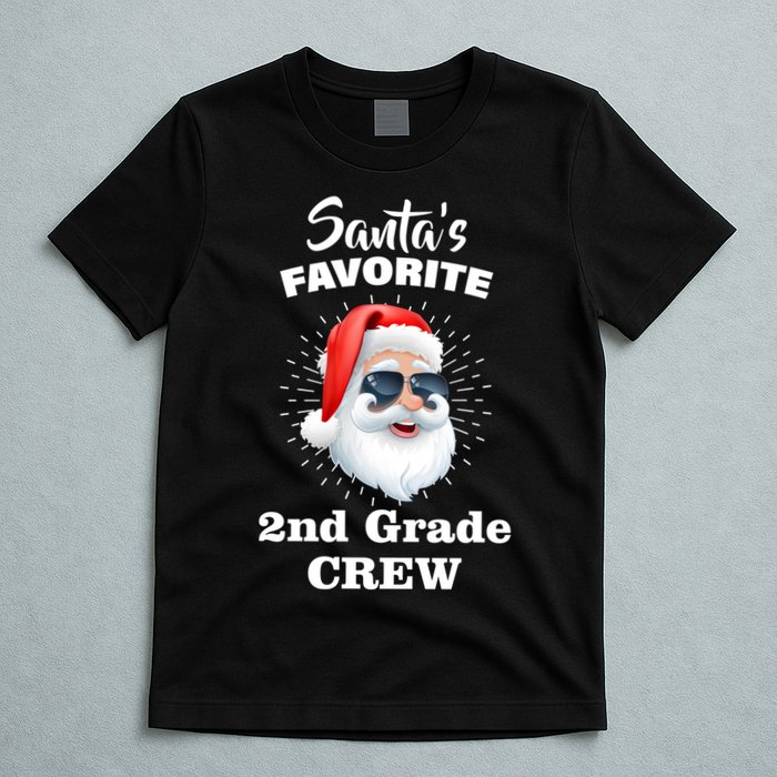 Santa's Favorite Second Grade Crew Christmas T-Shirt