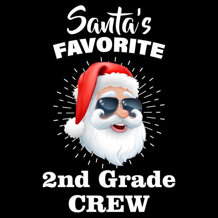 Santa's Favorite Second Grade Crew Christmas Impact Tech Backpack