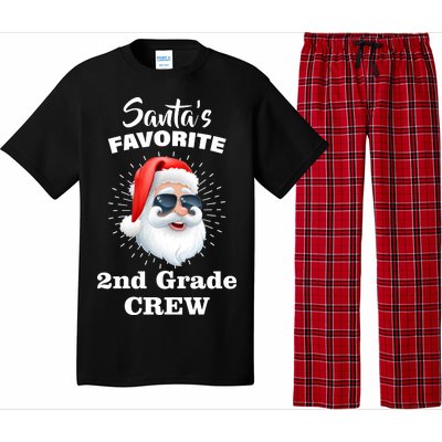 Santa's Favorite Second Grade Crew Christmas Pajama Set