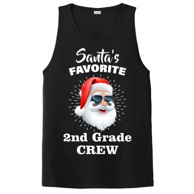 Santa's Favorite Second Grade Crew Christmas PosiCharge Competitor Tank