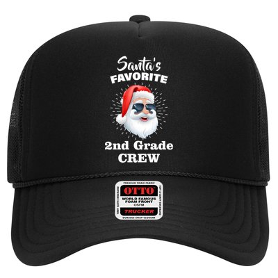 Santa's Favorite Second Grade Crew Christmas Trucker Hat
