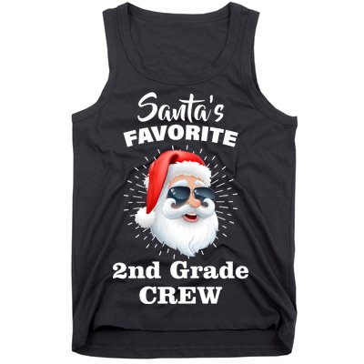 Santa's Favorite Second Grade Crew Christmas Tank Top