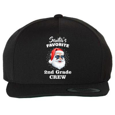 Santa's Favorite Second Grade Crew Christmas Wool Snapback Cap