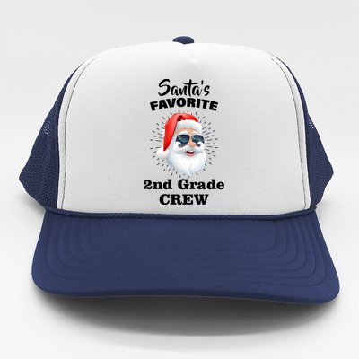 Santa's Favorite Second Grade Crew Christmas Trucker Hat