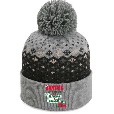 Santa's Got Nothing On Grandma And Grandpa Christmas The Baniff Cuffed Pom Beanie