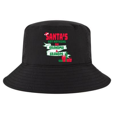 Santa's Got Nothing On Grandma And Grandpa Christmas Cool Comfort Performance Bucket Hat