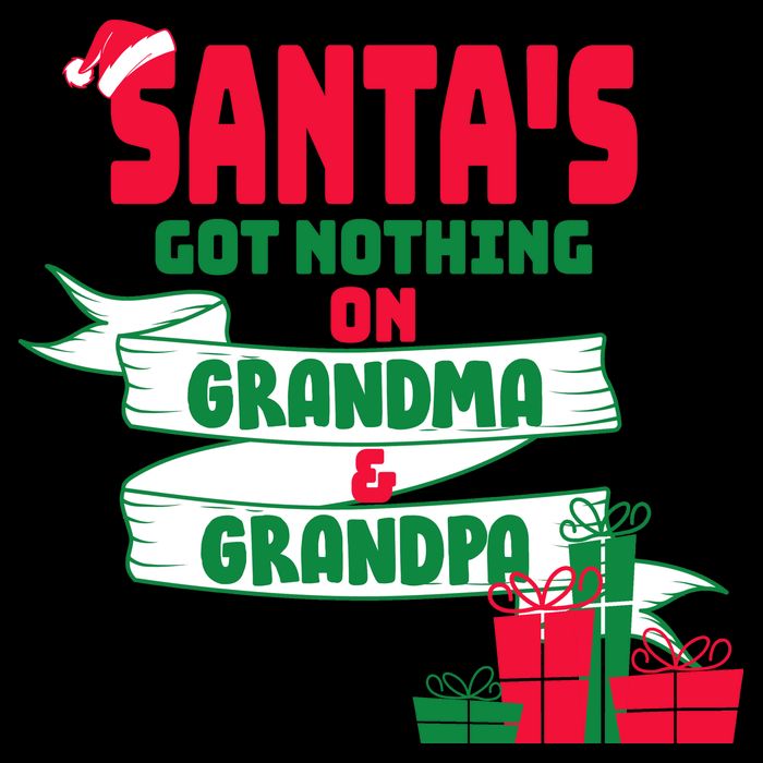 Santa's Got Nothing On Grandma And Grandpa Christmas Cooling Performance Crew T-Shirt