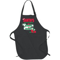 Santa's Got Nothing On Grandma And Grandpa Christmas Full-Length Apron With Pockets