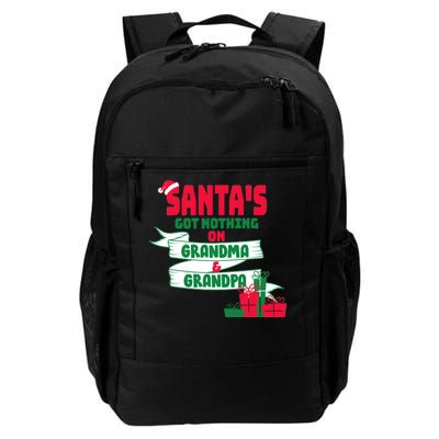 Santa's Got Nothing On Grandma And Grandpa Christmas Daily Commute Backpack