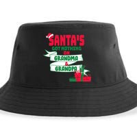 Santa's Got Nothing On Grandma And Grandpa Christmas Sustainable Bucket Hat