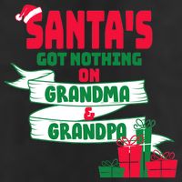 Santa's Got Nothing On Grandma And Grandpa Christmas 11oz C Handle Ceramic Mug