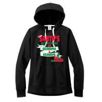 Santa's Got Nothing On Grandma And Grandpa Christmas Women's Fleece Hoodie