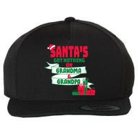 Santa's Got Nothing On Grandma And Grandpa Christmas Wool Snapback Cap