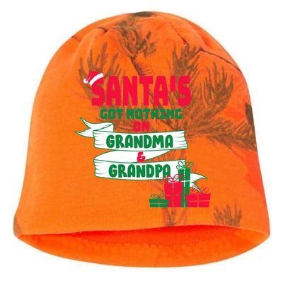 Santa's Got Nothing On Grandma And Grandpa Christmas Kati - Camo Knit Beanie