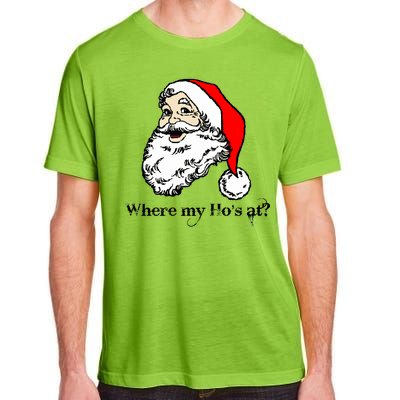 Santa's Ho Funny Christmas Adult ChromaSoft Performance T-Shirt