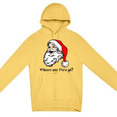 Santa's Ho Funny Christmas Premium Pullover Hoodie