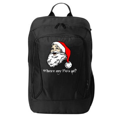 Santa's Ho Funny Christmas City Backpack