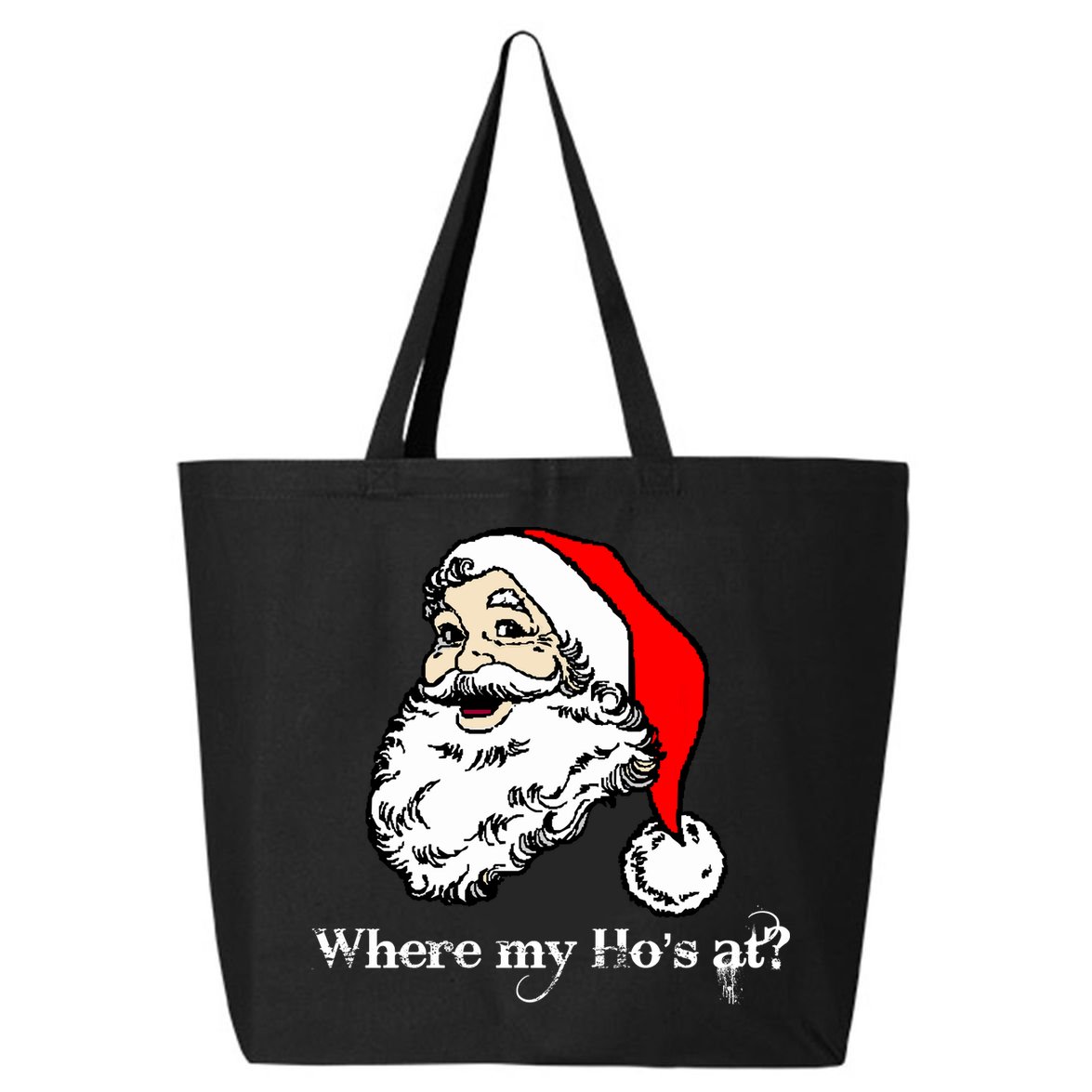 Santa's Ho Funny Christmas 25L Jumbo Tote