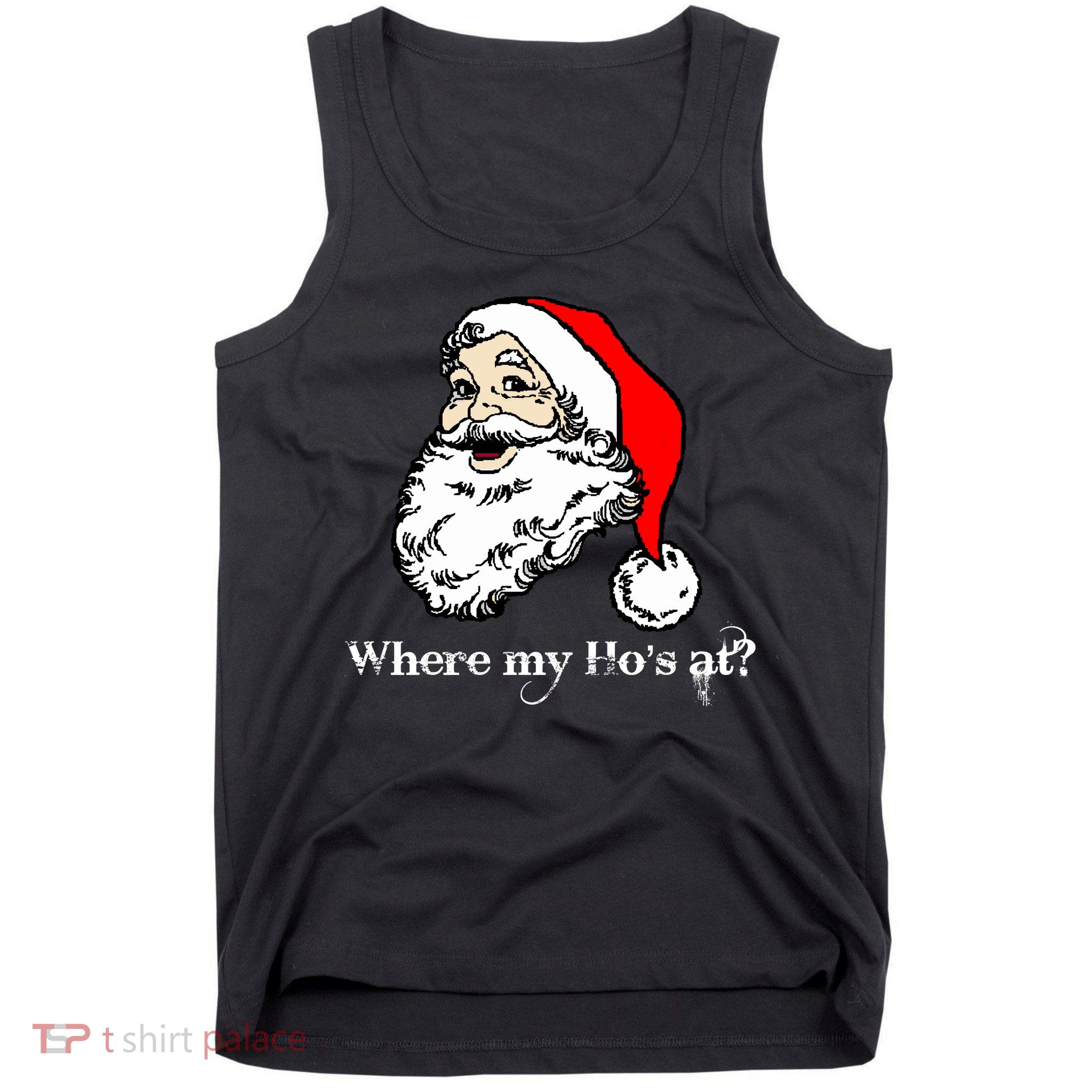 Santa's Ho Funny Christmas Tank Top