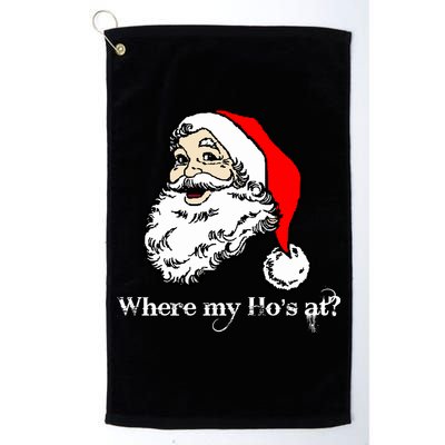 Santa's Ho Funny Christmas Golf Towel