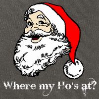 Santa's Ho Funny Christmas Cotton Canvas Backpack