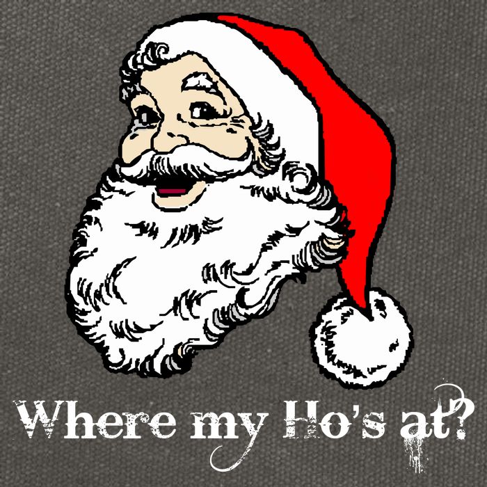Santa's Ho Funny Christmas Cotton Canvas Backpack