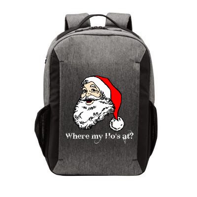 Santa's Ho Funny Christmas Vector Backpack