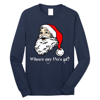 Santa's Ho Funny Christmas Long Sleeve Shirt