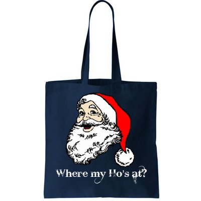 Santa's Ho Funny Christmas Tote Bag