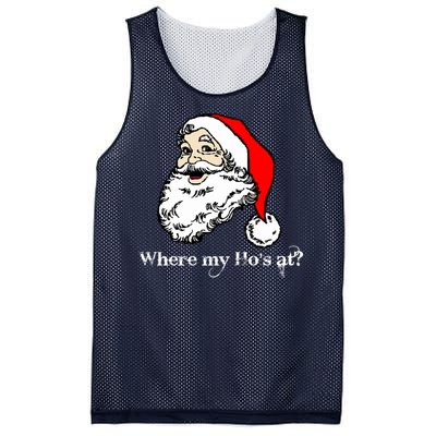 Santa's Ho Funny Christmas Mesh Reversible Basketball Jersey Tank