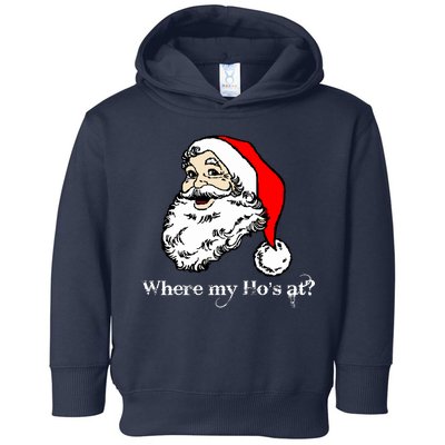 Santa's Ho Funny Christmas Toddler Hoodie