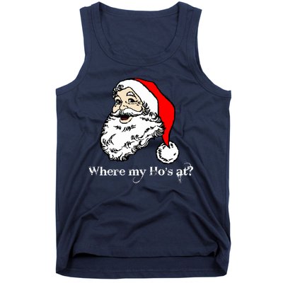 Santa's Ho Funny Christmas Tank Top