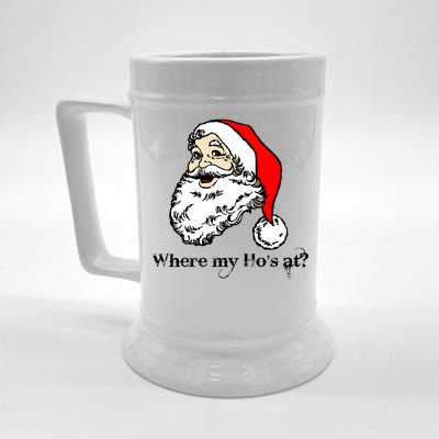 Santa's Ho Funny Christmas Beer Stein