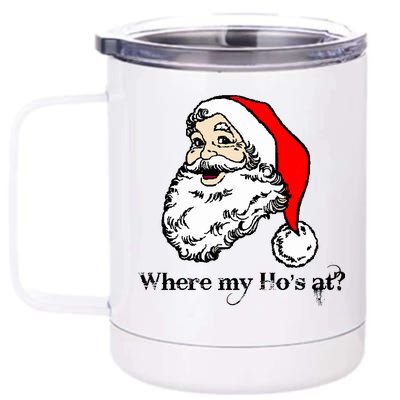 Santa's Ho Funny Christmas 12 oz Stainless Steel Tumbler Cup