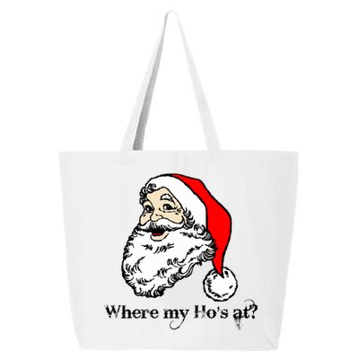 Santa's Ho Funny Christmas 25L Jumbo Tote