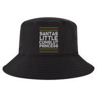 Santas Little Cumslut Princess Xmas Ugly Sweater Cool Comfort Performance Bucket Hat